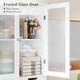 thumbnail image 5 of Homfa 4 Doors Bathroom Cabinet, 3-Tier Wood Tall Linen Storage Cabinet with 2 Drawers for Living Room Office, White, 5 of 8