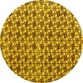 thumbnail image 1 of Ahgly Company Indoor Round Abstract Yellow Modern Area Rugs, 7' Round, 1 of 4