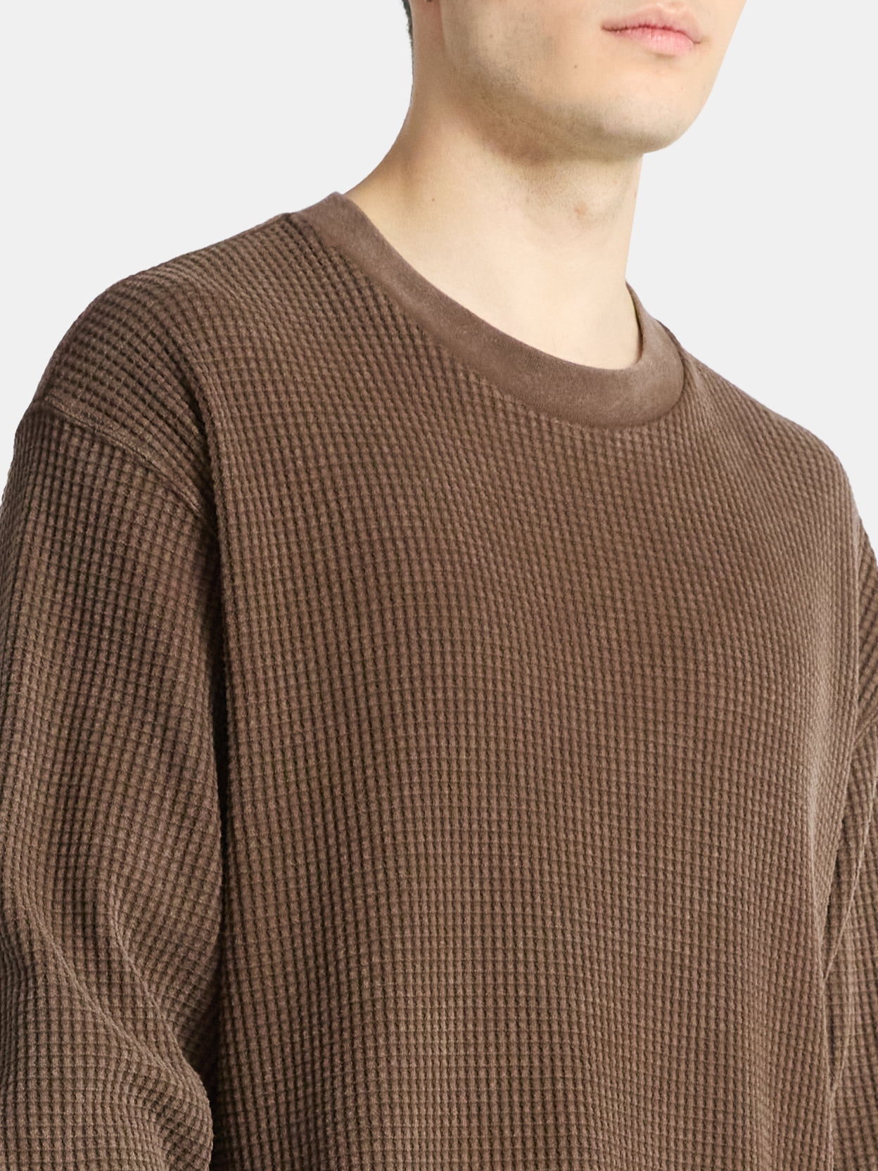 No Boundaries Thermal Tee with Long Sleeves, Men's & Big Men's