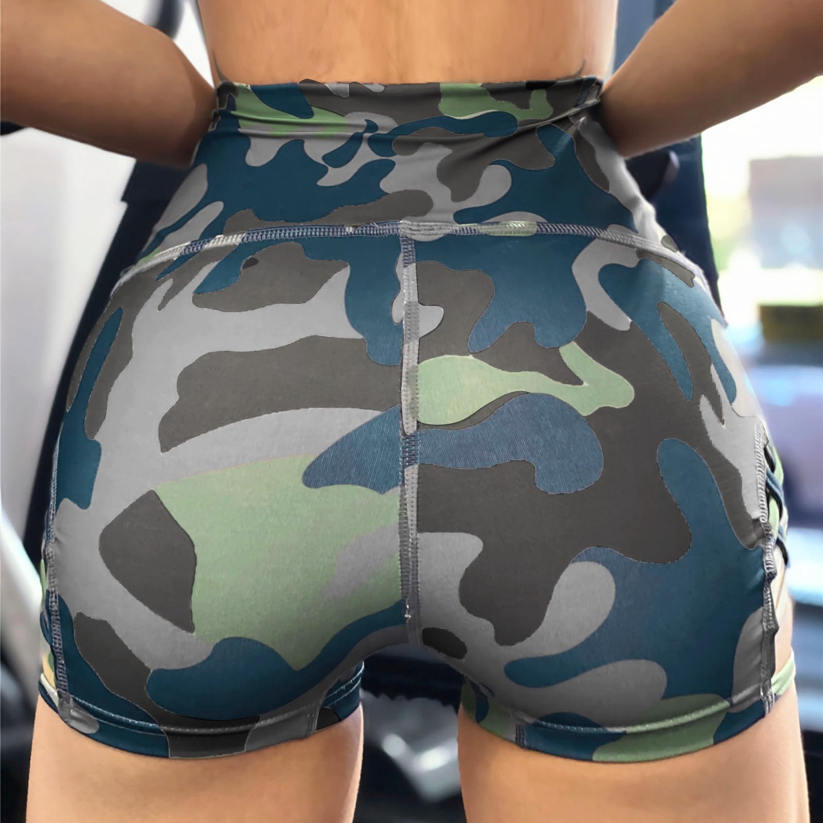 Aayomet Womenâ€™S Workout Running Shorts Women's Lifting Yoga Shorts  Workout High Waist Tummy Control Ruched Booty Pants,AG L - Walmart.com
