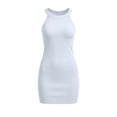 thumbnail image 5 of Dresses for Women Halter Neck Crewneck Sleeveless Solid Color Sexy Bodycon Club Party Cocktail Mini Dress S-2XL, 5 of 6