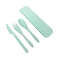 thumbnail image 1 of Maoww 4x Easy To Clean Reusable Tableware Set For Everyday Made Healthy ForWheat green, 1 of 6