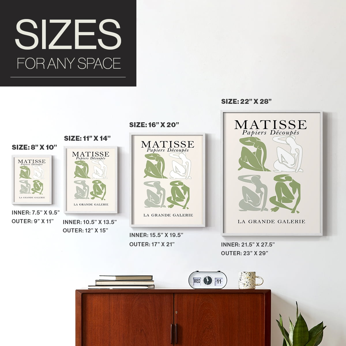 Matisse CCLXXXVI in Solid Wood 11 x 14 Framed Print