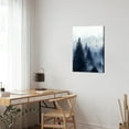 Visual Art Decor Framed Canvas Wall Art Clearance Misty Forest Picture