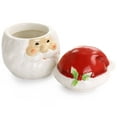 thumbnail image 2 of Gibson Home Joyful Santa Durastone 7.5in Cookie Jar, 2 of 5
