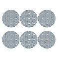 thumbnail image 2 of Pofeuu Nautical1 Print Leather Coasters Set of 6, Round Cups Mugs Mat Pad for Home Kitchen Heat Resistant Drink Coasters,Round Shape, 2 of 7
