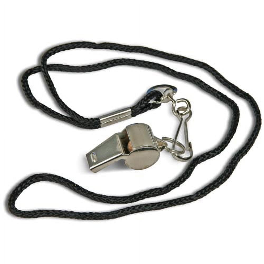 Baumgartens Whistle with Lanyard CHROME