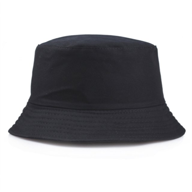 Todas las estaciones Gombado de cubo Exquisito Fishermen Gaps Accesorio de moda de sombreros elegantes con color sólido para viajar con salida con negro Inevent AP008924-05B