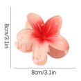 thumbnail image 2 of Plumeria hawaiano Flor Pinzas para el cabello Acrílico Gradiente de color Pétalos Cabello Nupcial Tocado Fiesta Wmkox8yi sjalhkljlk3522, 2 of 2