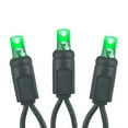 thumbnail image 3 of Novelty Lights Green 100 LED Christmas Mini Light Set (Black Wire, 34 Feet), 3 of 6