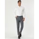 thumbnail image 3 of Vestidocuadros pahombre Pantalones de negocioscuadros ajustados con bolsillos Gris Oscuro M, 3 of 6
