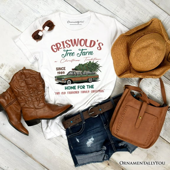 Griswold’s Tree Farm T-Shirt, Retro Family Christmas Vacation Tee