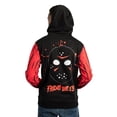 thumbnail image 3 of Bioworld Friday the 13th Double-Sided Adult Red And Black Hoodie, 3 of 7