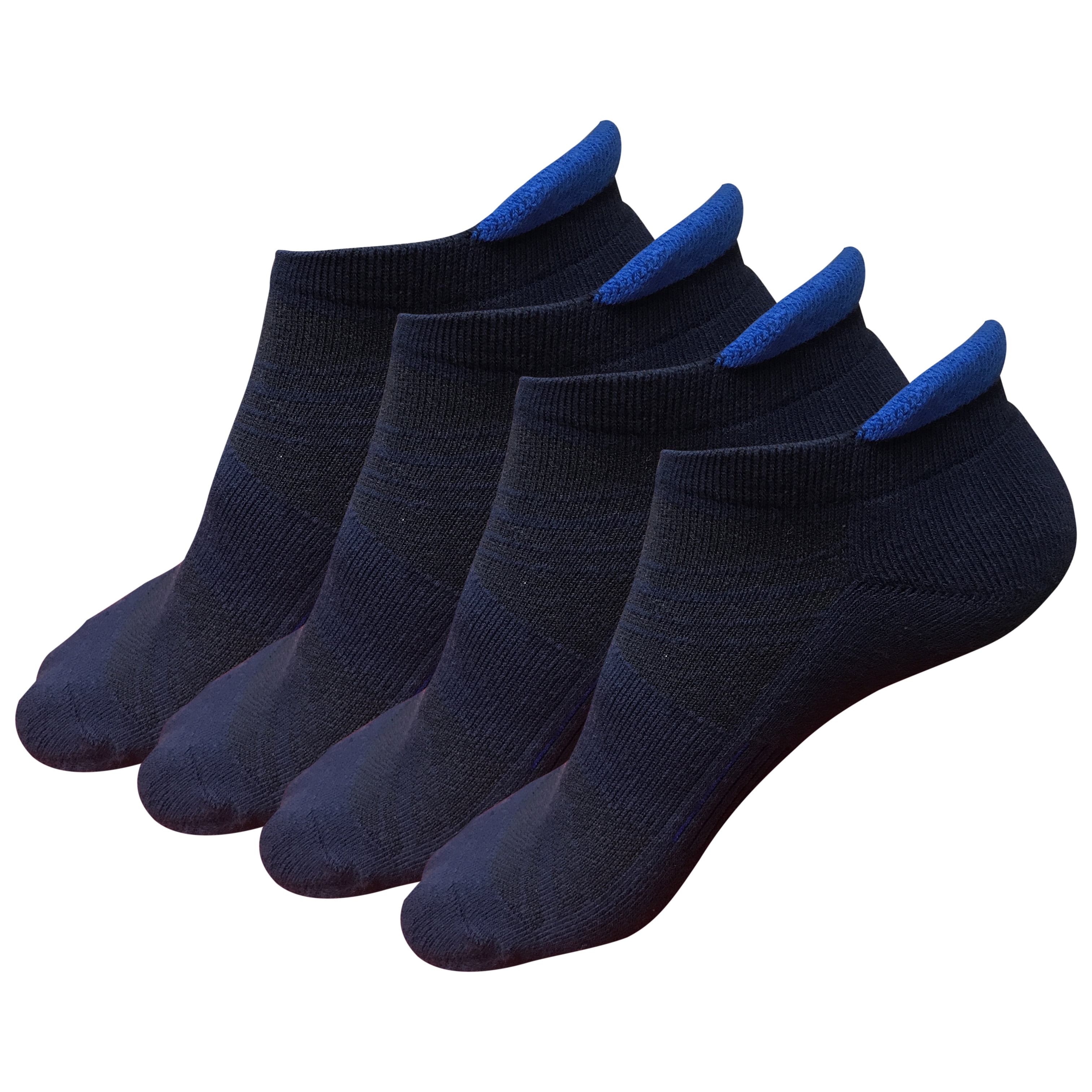 4 Pairs Mens Athletic Cotton No Show Low Cut Ankle Breathable Casual