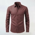 thumbnail image 2 of jjayotai Button down Shirts for Men Long Sleeve T Shirts Classic Fitted Shirt Fall Business Casual Shirts, 2 of 6
