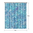 thumbnail image 5 of Blue White Tie Dye Wave Pattern Shower Curtain 72"x84" ,Bathroom Decorative Shower Curtains Set with 12 Hooks,Modern Waterproof Washable Shower Curtain, 5 of 6