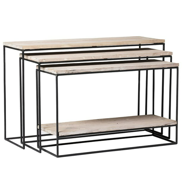 Nesting Console Table Set, Console Table Set Of 3