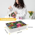 thumbnail image 5 of Cactus Portable PU Leather Necklace Holder with Removable Compartment - Jewelry Stand, Jewelry Boxes, Jewelry Organizer, 5 of 6