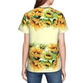 thumbnail image 5 of Fuzoiu Sunflowers On A Yellow Background Print Youth Short Sleeve T-Shirt,Youth Dry-Fit Active Athletic T-Shirt,Short Sleeve Tops Tees for School, Sports, and Casual Wear, 5 of 6