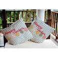 thumbnail image 2 of 16" x 16" Simply Daisy Happy Easter Indoor/Outdoor Pillow, Lighter than Air Blue Qty 1, 2 of 6