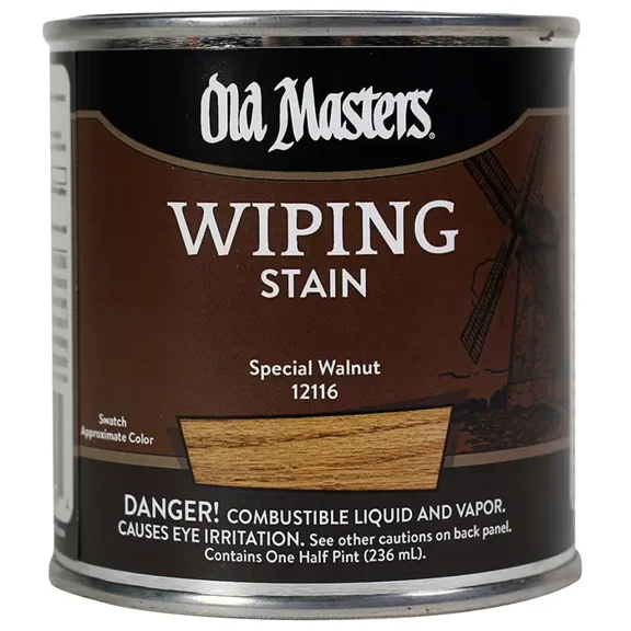 1/2 pt Old Masters 12116 Special Walnut Old Masters Oil-Based Wiping Stain