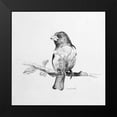 thumbnail image 2 of Loreth, Lanie 12x12 Black Modern Framed Museum Art Print Titled - Bird Drawing IV, 2 of 5