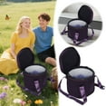 thumbnail image 2 of ETHKIA Singing Bowls Carry Case Travel Bag, Multifunctional Padded Thick Sound Bowl Case, Detachable Liners for Travel Camping Dark Purple, 2 of 4