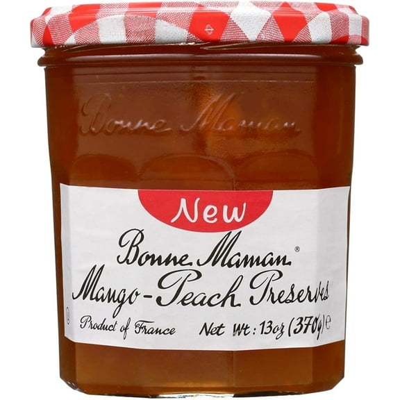 Bonne Maman Mango-Peach Preserves - 13 oz Pack of 4