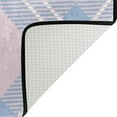 thumbnail image 4 of Coolnut Lightweight Carpet Mats, 31 x 20 inches Area Soft Rugs Floor Mat Doormat Decoration for Rooms Entrance Blue Pink Tartan, 4 of 6