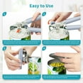 thumbnail image 3 of Ultrean Can Opener Manual Built in Bottle Opener for Seniors, Heavy Duty Can Opener Smooth Edge with Sharp Stainless Steel, Soft Ergonomic Handle, Easy to Use for Elderly with Arthritis, Weak Hands, 3 of 7