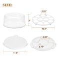thumbnail image 4 of 10 Inch Cake Carrier with Lid and Handle,Round cake transport container,Cake Carrier with Lid and Handle with 10 Inch cake holder,Portable Pie Cake Carrier with Cover for Wedding Party Picnics, 4 of 7