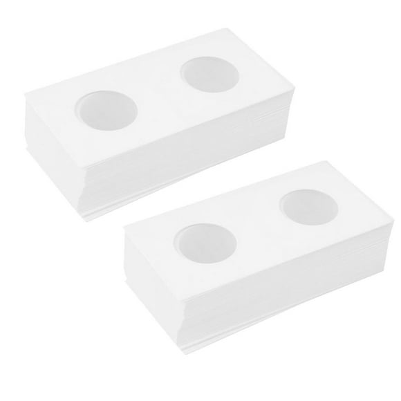 segolike 100-pieces Cardboard Coin Flips (40mm) Coin Collecting Supplies Coin Holder for