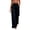 Navy(New&Hot), variant on ZHYou No Boundarie Womens Wide Leg Sweatpants Baggy Fit Elastic High Waist Side Slit Casual Pull On Trousers with Pockets,Black,Size M