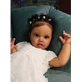 thumbnail image 3 of 24inch Reborn Baby Dolls Black Girls That Look Real Babies Realistic Silicone Toddler boy Eyes Open, 3 of 5