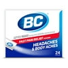BC Powder | Fast Pain Relief | Aspirin (NSAID) & Caffeine | 24 Count | Packaging May Vary - CASE OF 36