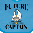 thumbnail image 4 of Inktastic Cute Baby Boy Sailing Captain Boys Baby Bib, 4 of 4