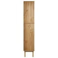 thumbnail image 2 of vidaXL Bookcase OTTA with 2 Drawers Brown and Grey Solid Wood Pine, 2 of 5
