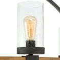 thumbnail image 5 of Uttermost Atwood 8-Light Steel Wagon Wheel Chandelier in Black/Bronze, 5 of 6