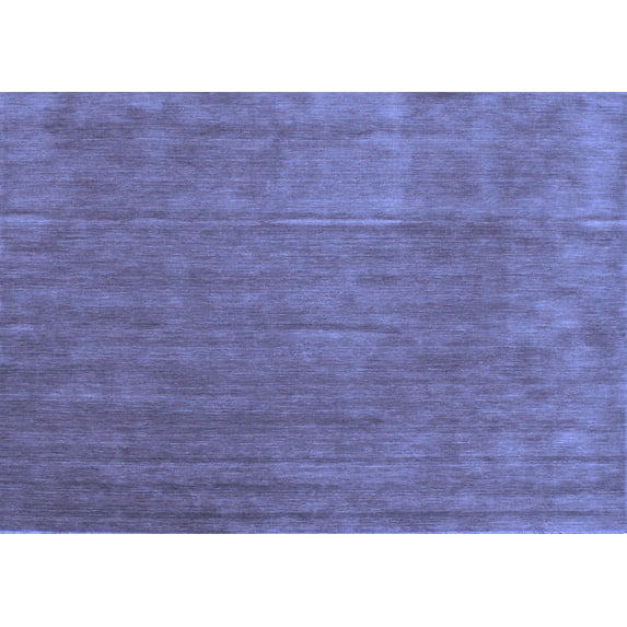 Ahgly Company Indoor Rectangle Abstract Blue Contemporary Area Rugs, 2' x 3'