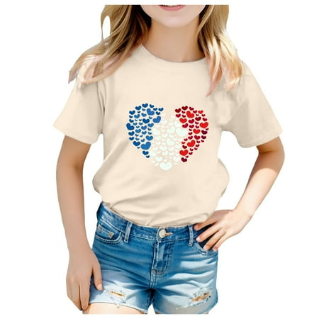 

Toddler Boys Girls Prints Short Sleeve Prints T Shirt Tops Clothes Clothes 2t Girls Kids Long Sleeve Shirts Junior Clothes for Girls Small Long Sleeve Shirt Shirts for Toddler Girls 6t Girls