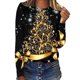 thumbnail image 4 of Pntutb - Camiseta holgada con estampado de moda para mujer, blusa de manga larga, cuello redondo, tops casuales Pntutb Pntutb-1494, 4 of 5