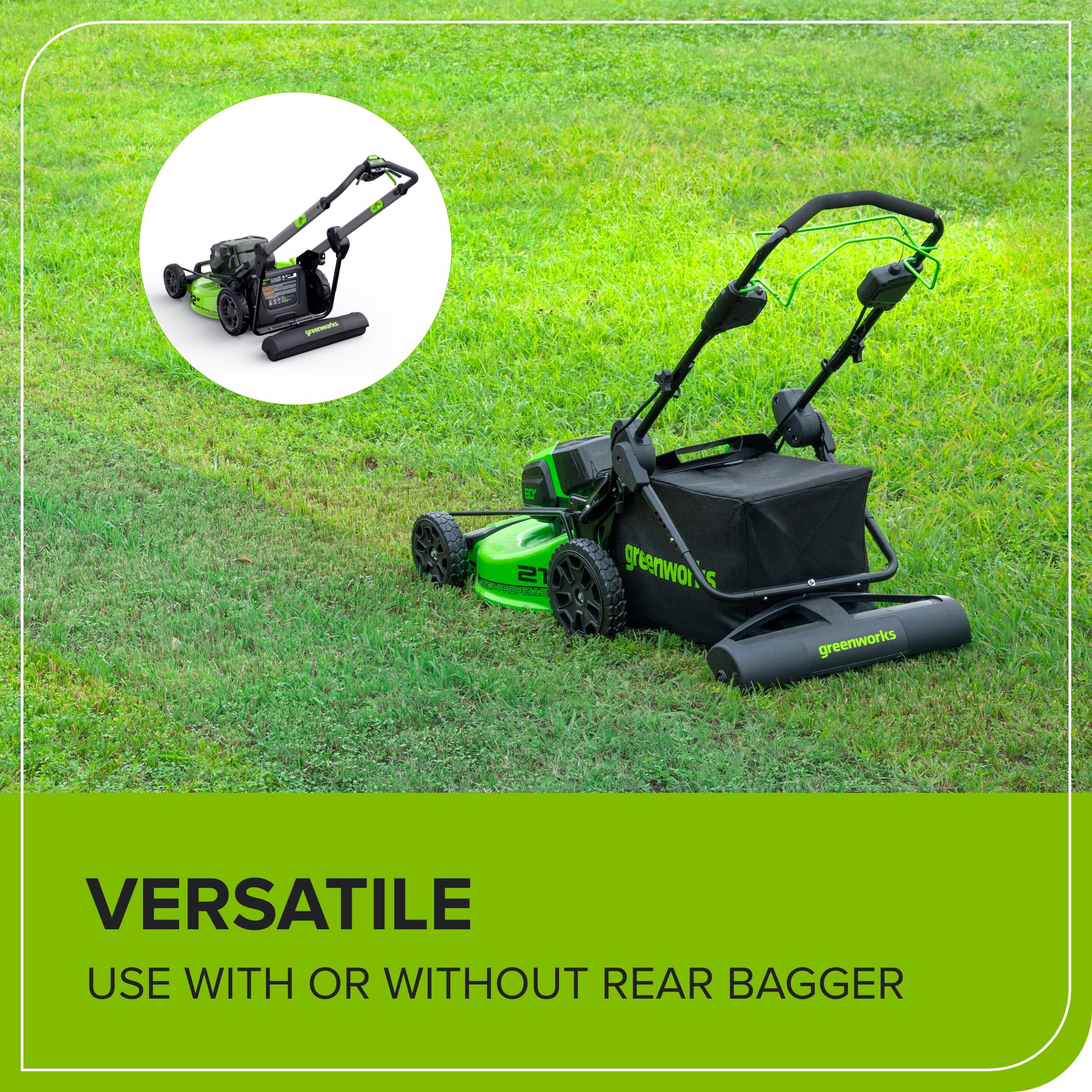 Greenworks Lawn Striping System (Compatible with All Greenworks 20” – 22” Lawn Mowers)