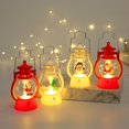 thumbnail image 5 of Lámpara LED 2025 Decoración Linterna portátil navideña Árbol de Navidad de Papá Noel Luces de viento Colgante Navidad Decoración de Año Nuevo, 5 of 5
