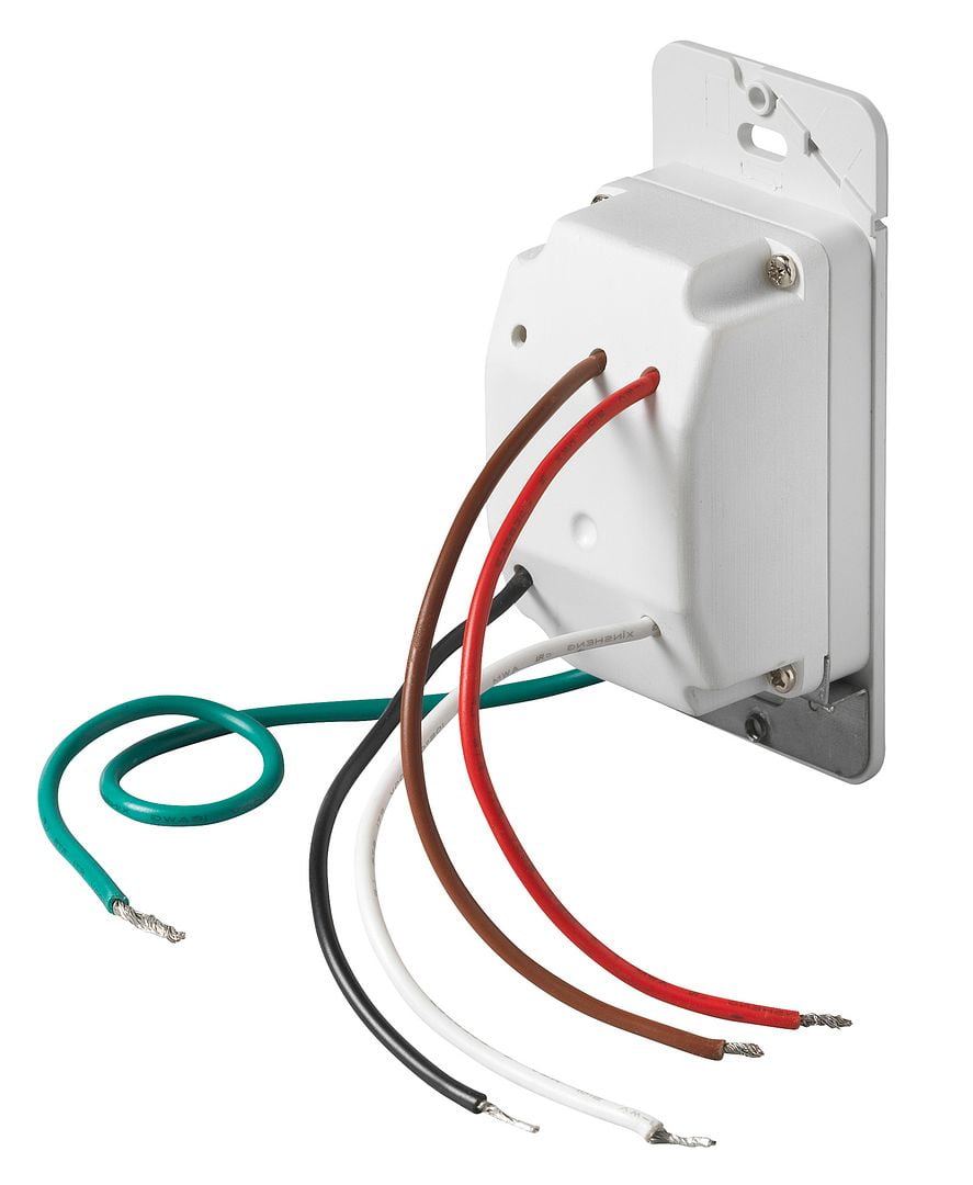 Homewerks 2-Way LED Panel Bathroom Light Switch for Ventilation