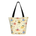 thumbnail image 3 of Fotbe Colorful Cartoon Snail Pattern Beach Tote,Shoulder Handbag,Spacious Tote Bag,Lightweight Travel Bag,Versatile Shopping Bag, 3 of 9