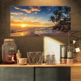 thumbnail image 2 of Designart Paradise Tropical Island Beach with Palms Canvas Wall Art, 2 of 4
