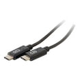 thumbnail image 1 of C2G Câble USB-C de 6 Pi - Câble USB-C vers USB-C - USB-C 2.0 3 A - 480 Mbps - M/M - Câble USB - 24 Broches USB-C (m) Réversible vers 24 Broches USB-C (m) Réversible - USB 2.0 - 30 V - 3 A - 6 Pi - Noir, 1 of 3