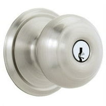 Schlage F51VGEO619 Georgian Entry Knob, Satin Nickel, 1,