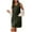 Army Green, variant on qucoqpe Womens Summer Sleeveless Pocket Tank Dress Crew Neck Mini Dress Solid Color Loose Sundress