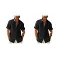 thumbnail image 4 of Sonducket Camisa con botones para hombre de estilo informal para viajar, senderismo, verano, playa, caminar, diseño Simple, Tops, ropa de Type9 NO9, 4 of 6